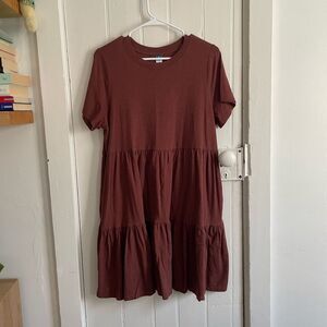 Old Navy Casual Brown T-Shirt Dress